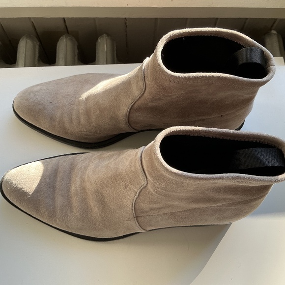 Alexander Wang Beige Suede Ankle Booties - Picture 1 of 4